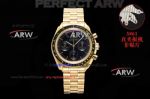 Swiss Replica Omega Speedmaster Moonwatch Black Dial Moonshine Gold 3861 Movement